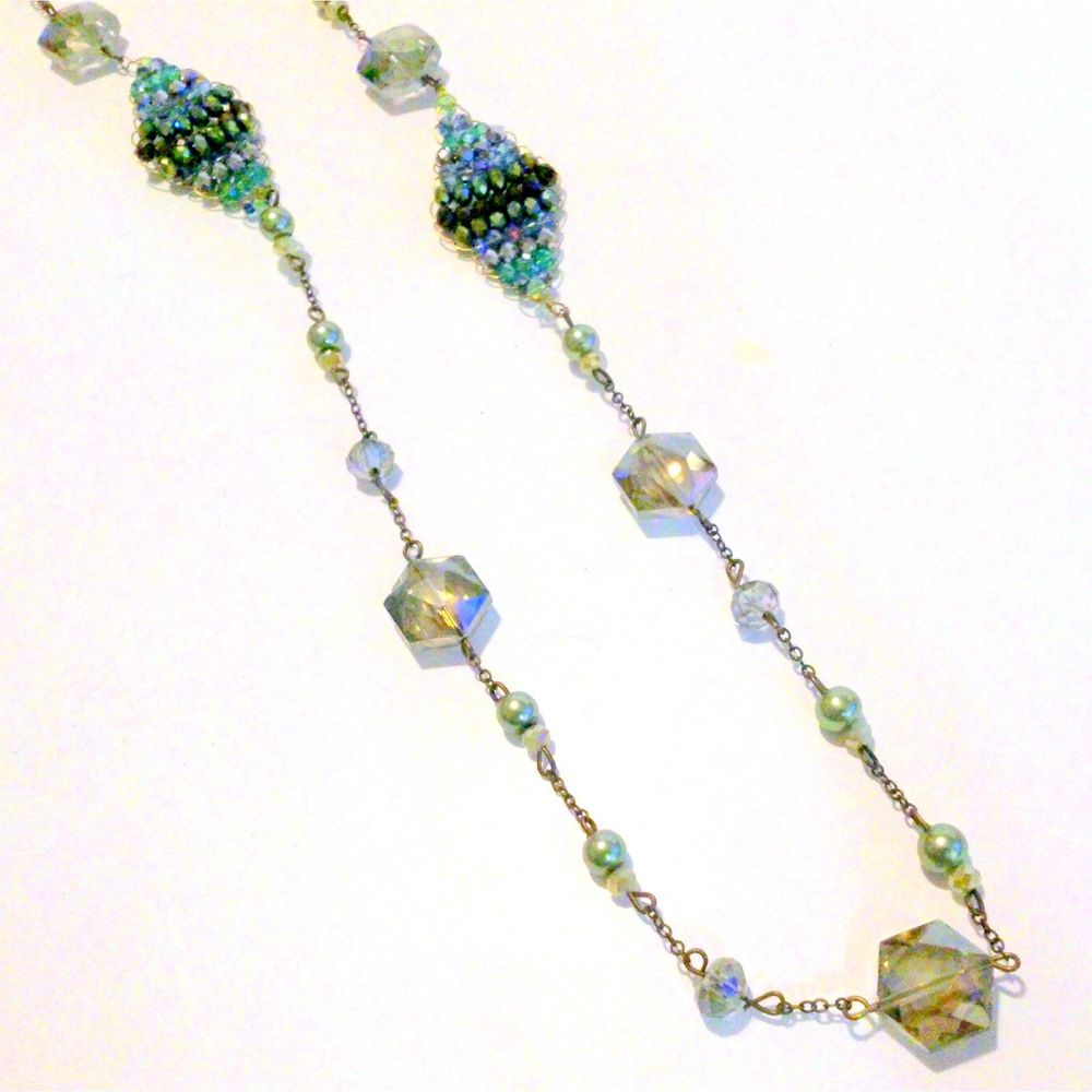 Ole Jewelry Beaded Chain Necklace Earring Demi Set